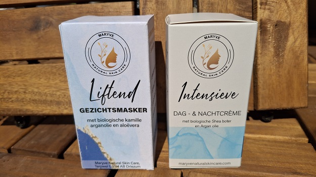Review Maryve Natural Skincare gezichtsmasker dag en nachtcreme